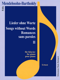 Image de Partition - Mendelssohn-Bartholdy - Romances sans paroles II - pour piano