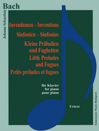 Image de Partition - Bach - Inventions - symphonies - petits préludes et fugues - pour piano
