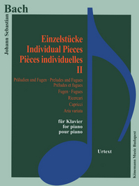 Image de Partition - Bach - Pièces individuelles II - Préludes et fugues, Ricercari, Capricci, Aria variata