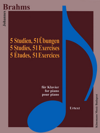 Image de Partition - Brahms - 5 études 51 exercices - pour piano