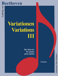 Image de Partition - Beethoven - Variations III - pour piano
