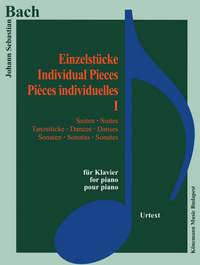 Image de Partition - Bach - Pièces individuelles I - suites, danses, sonates - pour piano