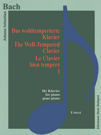 Image de Partition - Bach - Le clavier bien tempéré I - pour piano