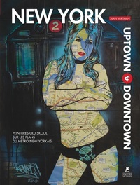 Picture of New-York - Uptown & Downtown - Peintures old school sur les plans du métro new-yorkais
