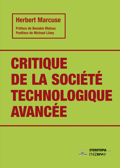Picture of Critique de la société technologique avancée
