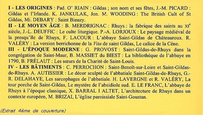 Picture of Colloque Saint Gildas - actes du Colloque de Saint-Gildas de Rhuys, 30-31 janvier 2009