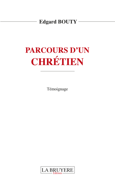 Picture of PARCOURS D'UN CHRETIEN