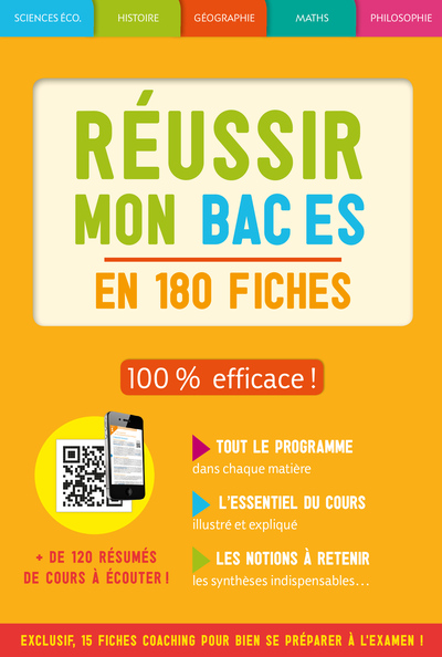 Picture of Boîte à fiches Réussir mon bac ES 2019