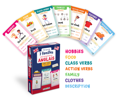 Picture of Mon jeu de 7 familles pour progresser en anglais CM1-CM2