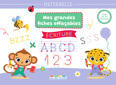 Image de Mes grandes fiches d’entraînement effaçables - Écriture - Maternelle
