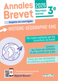Picture of Annales Brevet - Histoire-Géographie-EMC - 3e - 2026