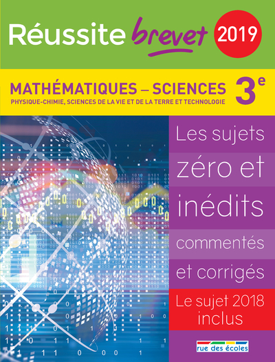 Picture of Réussite brevet 2019 La compil mathématiques-sciences 3ème