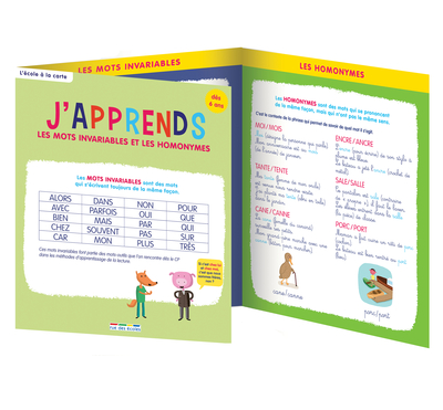 Picture of J'apprends les mots invariables et les homonymes