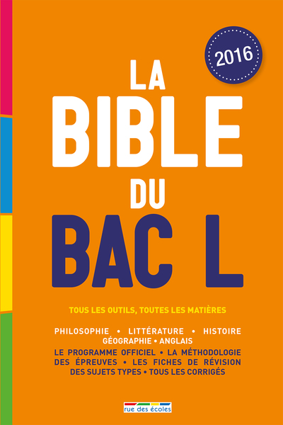 Picture of La bible du bac L 2016