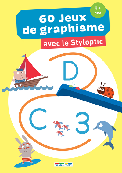 Picture of 60 jeux de graphisme avec le styloptic 4 ans +