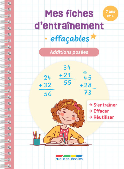Picture of Mes fiches d’entraînement effaçables - Additions posées