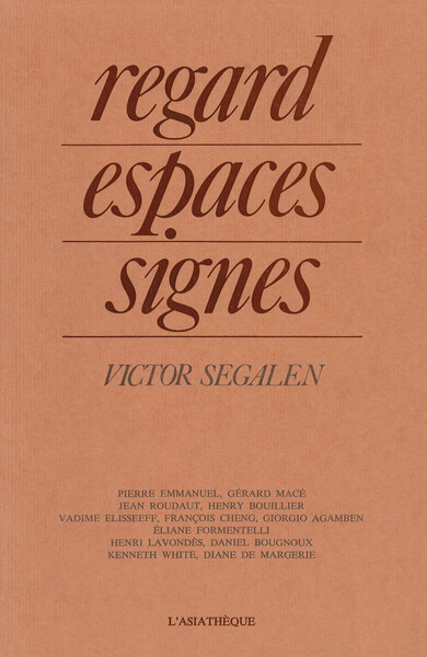 Image de Regard,espaces,signes-Victor Segalen