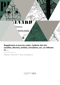 Picture of Supplément à tous les codes