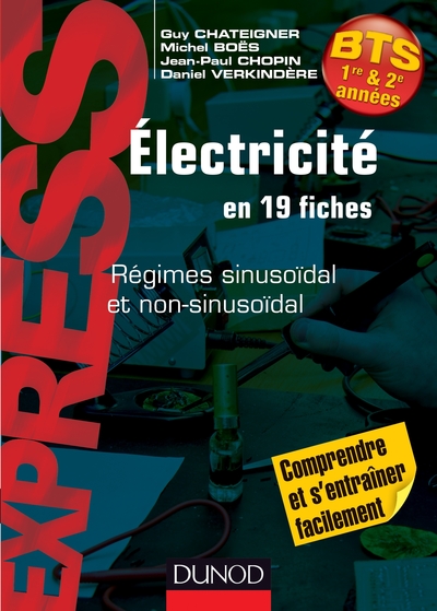 Picture of Électricité en 19 fiches - Régimes sinusoïdal et non sinusoïdal