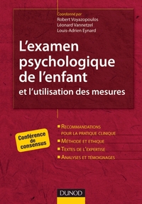 Image de L'examen psychologique de l'enfant et l'utilisation des mesures - Conférence de consensus