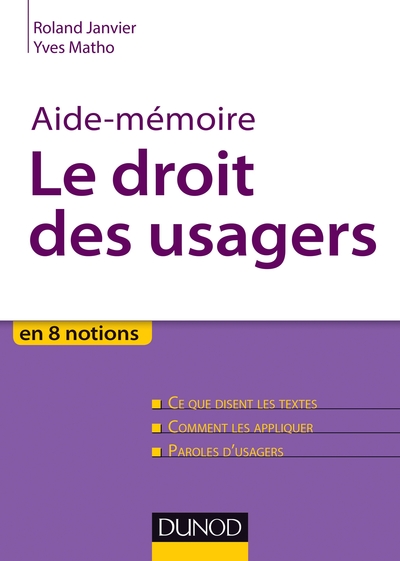 Image de Aide-mémoire - Le droit des usagers