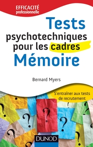 Picture of Tests psychotechniques pour les cadres : Mémoire