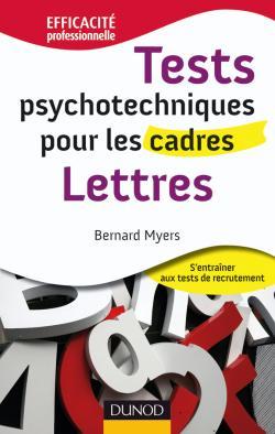 Picture of Tests psychotechniques pour les cadres - Lettres