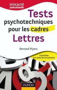 Picture of Tests psychotechniques pour les cadres - Lettres