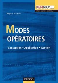 Picture of Modes opératoires - Conception. Application. Gestion - Livre+compléments en ligne
