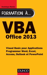 Picture of Formation à VBA Office 2013 - Programmer Word, Excel, Access, Outlook et PowerPoint