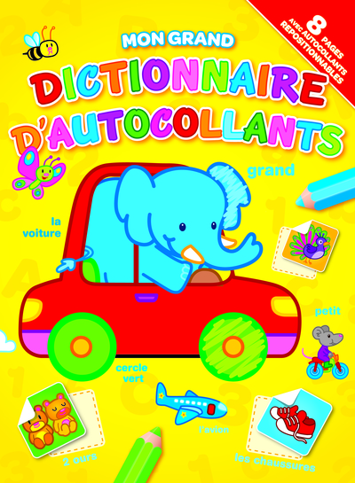 Picture of Grand dictionnaire d'autocollants - éléphant