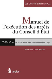 Picture of Manuel de l'exécution des arrêts du Conseil d'Etat
