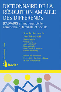 Image de Dictionnaire de la résolution amiable des différends