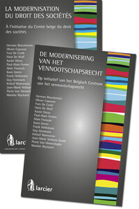 Picture of La modernisation du droit des sociétés / De modernisering van het vennootschapsrecht