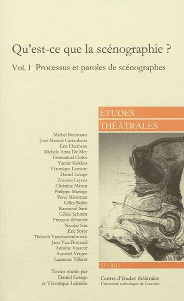 Image de Qu'est-ce que la scénographie ? (Volume I)
