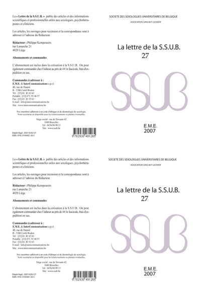 Image de Lettre de la S.S.U.B. 27