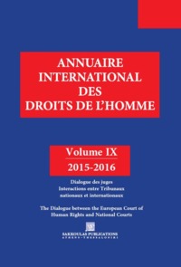 Picture of ANNUAIRE INTERNATIONAL DES DROITS DE L HOMME IX 2015-2016