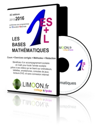 Picture of LES BASES MATHÉMATIQUES EN PREMIÈRE-ES-L 2017 - Soutien scolaire en vidéos - Maths 1ères ES et L