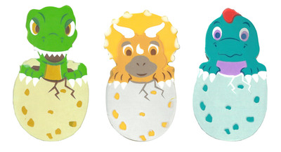 Image de SET 3 GOMMES DINOSAURES