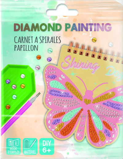 Picture of CARNET A SPIRALES PAPILLON DIAMOND PAINTING