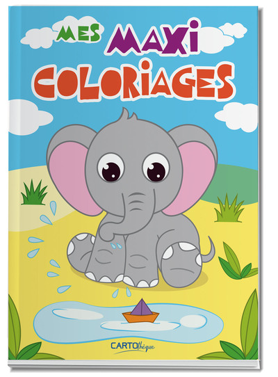Picture of ELEPHANT - MES MAXI COLORIAGES - DE 3 A 5 ANS