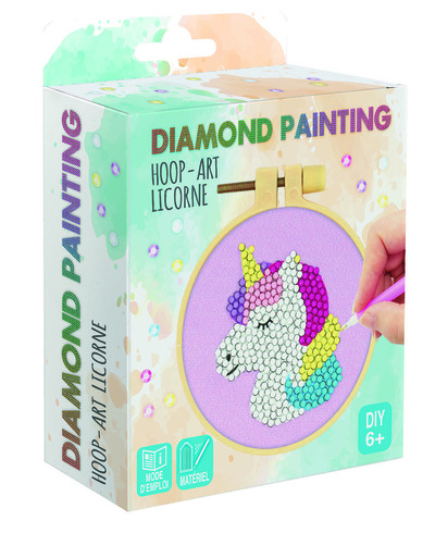 Picture of HOOP ART LICORNE DIAMOND PAINTING