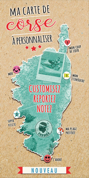 Image de MA CARTE DE CORSE A PERSONNALISER