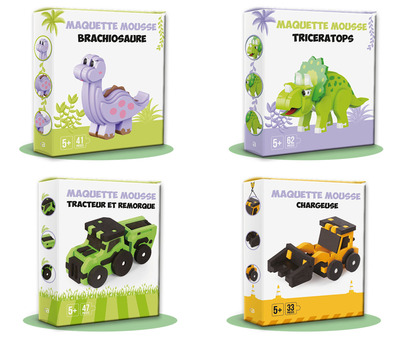 Image de PACK MAQUETTES 3D MOUSSE (4 MODELES / 5EX)