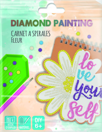 Picture of CARNET A SPIRALES FLEUR DIAMOND PAINTING