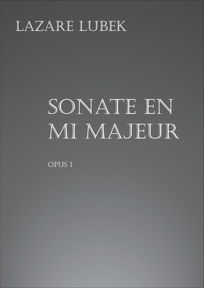 Picture of Sonate en mi majeur