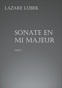 Picture of Sonate en mi majeur