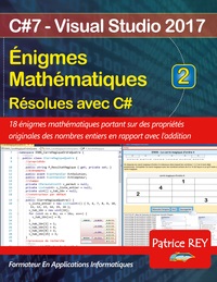 Image de Enigmes mathematiques resolues avec C# (tome 2)