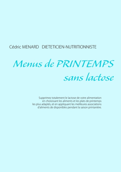 Image de Menus de printemps sans lactose