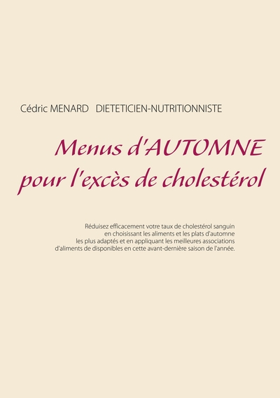 Image de Menus d'automne pour l'excès de cholestérol